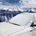PBAEWE Car Windshield Cover, Heavy Duty Ultra Thick Protective Windscreen Cover - Snow Ice Frost Sun UV Dust Water Resistentin all Weather (147x100)