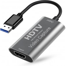 PBAEWE Video Capture Card, HDMI to USB Audio Video Capture Cards, 4K30fps Input, 1080P60fps Game Capture Card for Streaming, Video Conferencing, Gaming, on OBS and More, for Windows Mac OS System