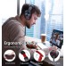 PBAEWE Bluetooth Headphones Over Ear Foldable Wireless Headset Colorful LED Lights Noise Cancelling Headphones Volume Control Wired and Wireless Modes Built in Microphone