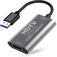 PBAEWE Video Capture Card, HDMI to USB Audio Video Capture Cards, 4K30fps Input, 1080P60fps Game Capture Card for Streaming, Video Conferencing, Gaming, on OBS and More, for Windows Mac OS System