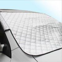PBAEWE Car Windshield Cover, Heavy Duty Ultra Thick Protective Windscreen Cover - Snow Ice Frost Sun UV Dust Water Resistentin all Weather (147x100)